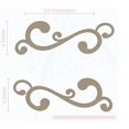 thumbnail image 5 of 2 Swirl Decals Vinyl Art Wall Sticker Art Home Wall Décor 11x4-Inch Tumbleweed, 5 of 5
