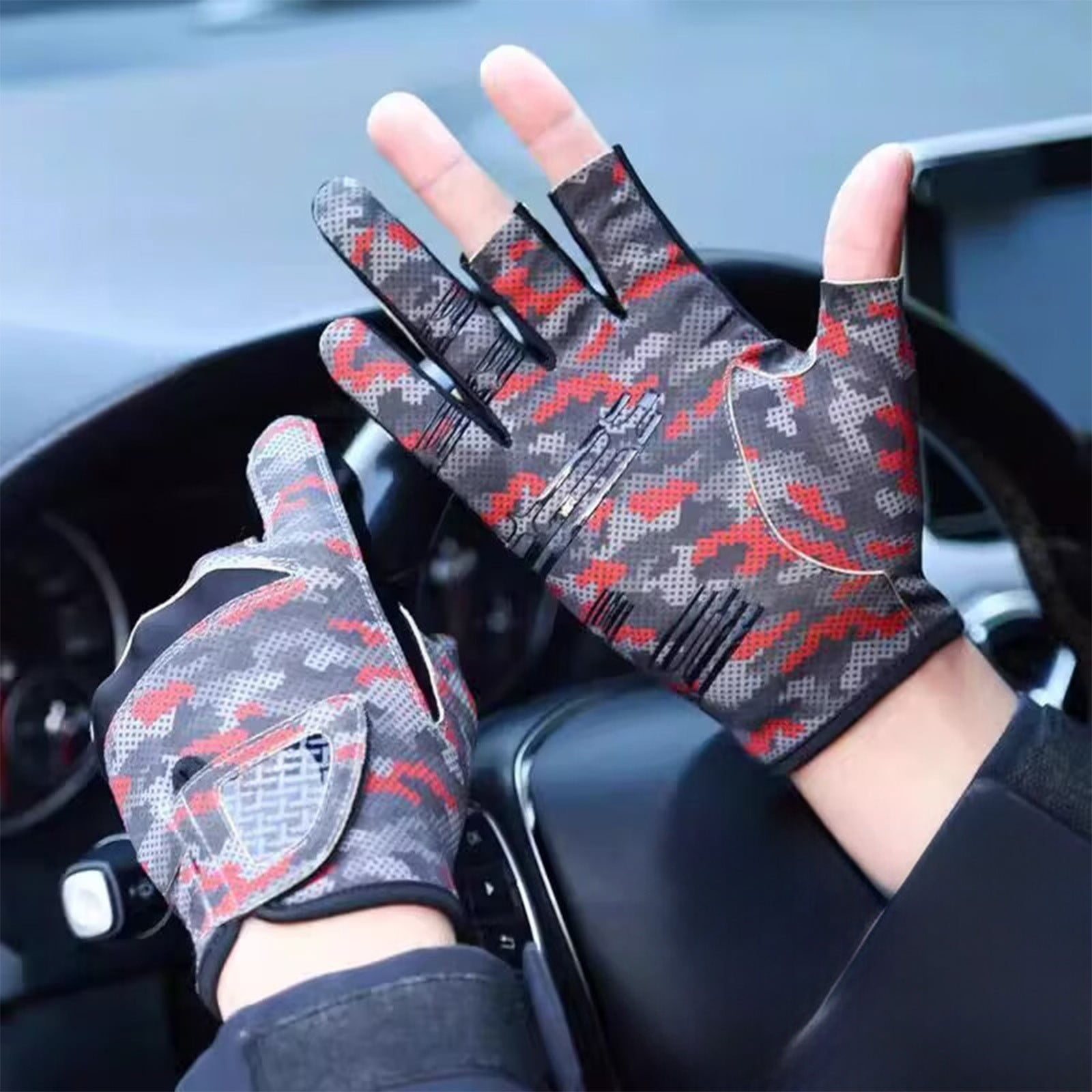 Gants Moto Homologués,Écran Tactile Plein-Doigt Respirant pour Homme et Femme,Bleu - Auto