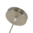 thumbnail image 5 of Lighting IRONCLAD Contemporary-Style 1 Light Brushed Nickel Ceiling Mini Pendant 8" Wide, 5 of 5