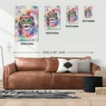 thumbnail image 5 of Hippie American Shorthair Portrait Watercolor Tie-Dye Vintage Styles Vertical Matte Canvas Poster Cat Lover Kitten Owner Gifts Wall Art Home Decor - 00014, 5 of 5