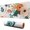 Pioneer Flower Floral-3, variant on Long Mouse Pads for Desk,Pioneer Flower Floral Print Pattern Desk Mats on Top Of Desks, Desk Mouse Pad Extra Large with 3mm Non-Slip Base and Stitched Edge for Gaming,Office,Work,Home 31.5"x11.8"