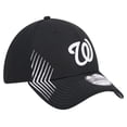 thumbnail image 3 of Men's New Era Black Washington Nationals Active Dash Mark 39THIRTY Flex Hat, 3 of 6