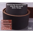 thumbnail image 2 of ELW Brown Tooling Leather Straps 1/2" to 4" Wide, 68-72 Inches Long 9/10 oz Heavy Weight 1", 2 of 5