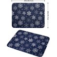 thumbnail image 2 of Winter Blue Snowflake Dish Drying Mat for Kitchen Counter Holiday Super Absorbent Reversible Microfiber Kitchen Countertop Protector Dishes Pad Large 18x24 inch, 2 of 7