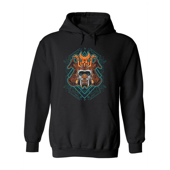 Samurai Tiger Design Hoodie Women -Image by Shutterstock, Female x-Large