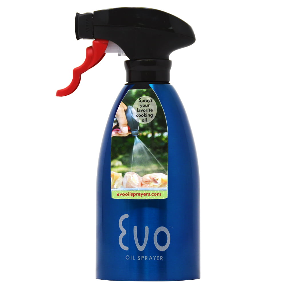 Evo Oil Sprayer Blue Stainless Steel for Cooking 16oz - Walmart.com Evo Stainless Steel Oil Sprayer