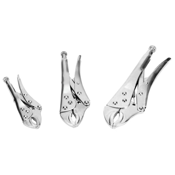 3PC LOCK GRIP PLIERS SET