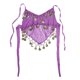 thumbnail image 3 of Conjunto de disfraz de danza del vientre para niñas, traje de Halloween, ropa de danza india (morado oscuro), 3 of 8