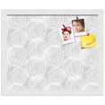 thumbnail image 2 of PinPix 17x14 Custom Cork Bulletin Board Sketch Circles Grey Poster Board Has a Fabric Style Canvas Finish, Framed in Sketch Circles Grey, by ArtToFrames (PinPix-1924), 2 of 6