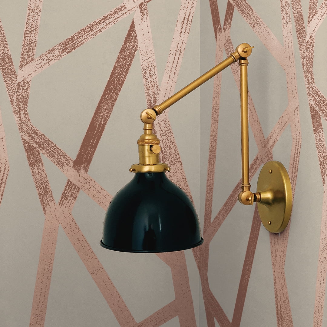 Tempaper x Genevieve Gorder Metallic Bronze Intersections Peel and Stick Wallpaper, 20.5" x 16.5'