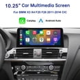 thumbnail image 2 of Road Top 10.25 Inch Car Touchscreen Wireless CarPlay Android Auto for BMW X3 X4 F25 F26 2011-2014 with CIC System, Car Stereo Multimedia Radio Receiver, 2 of 7