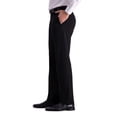 thumbnail image 3 of Pantalón de vestir J.M. Haggar, piel de tiburón, cintura superflexible, negro para hombre, 3 of 7