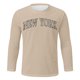 thumbnail image 5 of Camiseta informal de manga larga y cuello redondo con estampado de letras para hombre - Mezcla de poliéster suave, cuello redondo, versátil para fiestas/ocio - Tallas M-XXXL, 5 of 5