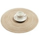 thumbnail image 3 of Kitchen aid 4-piece Set Meal Mat Woven Round Mat Beige Tableware Cup Pad, 3 of 5