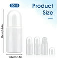 thumbnail image 2 of White Deodorant Roller Bottles,Refillable Roll On Bottles,Anti-perspirant Roller Ball Perfume Bottles,Empty Plastic Portioning Bottles,for DIY Deodorants Essential Oils and Fragrances, 2 of 6