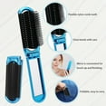 thumbnail image 2 of OPALESQUE 2 Pcs Travel Hair Brush, Folding Hair Brush with Mini Mirror, Compact Hair Brushes Hair Styling Tools for Gym, Trip, Purse, Swimming, green & blue, 2 of 7