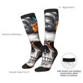 thumbnail image 4 of Balery Flower Horn Skull A Calcetines novedosos Calcetines deportivos Calcetines hasta la rodilla Calcetines de algodón Calcetines originales y geniales, 4 of 6