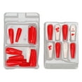 thumbnail image 3 of Presione sobre uñas postizas, 30 piezas de envolturas completas falsas navideñas, pegatinas de esmalte de uñas postizas, tecnología innovadora, 3 of 8