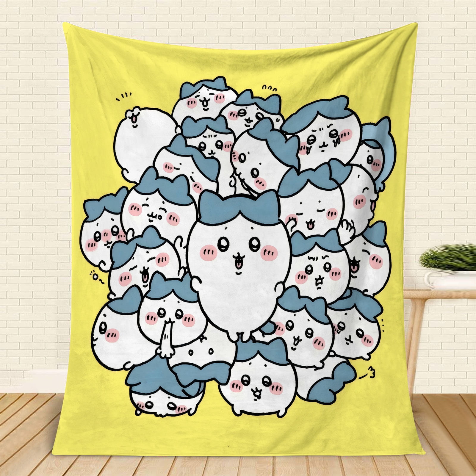 Chiikawa Blanket Super cute pink flannel blanket air-conditioned nap blanket, hotel blanket, air-conditioned blanket, Four seasons blanket, sofa blanket, bed blanket, travel picnic blanket