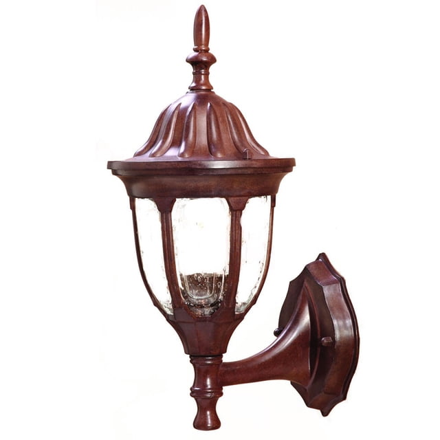 homeroots lighting 398575 Suffolk 1-Light Burled Walnut Wall Light