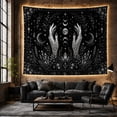 thumbnail image 6 of Celestial Hands with Crystals and Moon Phases, Mystical Gothic Style for Witchy Decor Lovers, Occult Wall Art, Halloween Gift, Tapestry Wall Hanging for Bedroom and Dorm, 6 of 7
