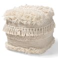 thumbnail image 1 of Bowery Hill Ottoman Moderne Beige en Coton Tissé à la Main, 1 of 6