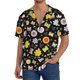 thumbnail image 1 of Fotbe Flower Butterfly Camisa Estampada de Manga Corta para Hombre, Casual de Verano, Estilo Playero, Sin Arrugas-X-Large, 1 of 5