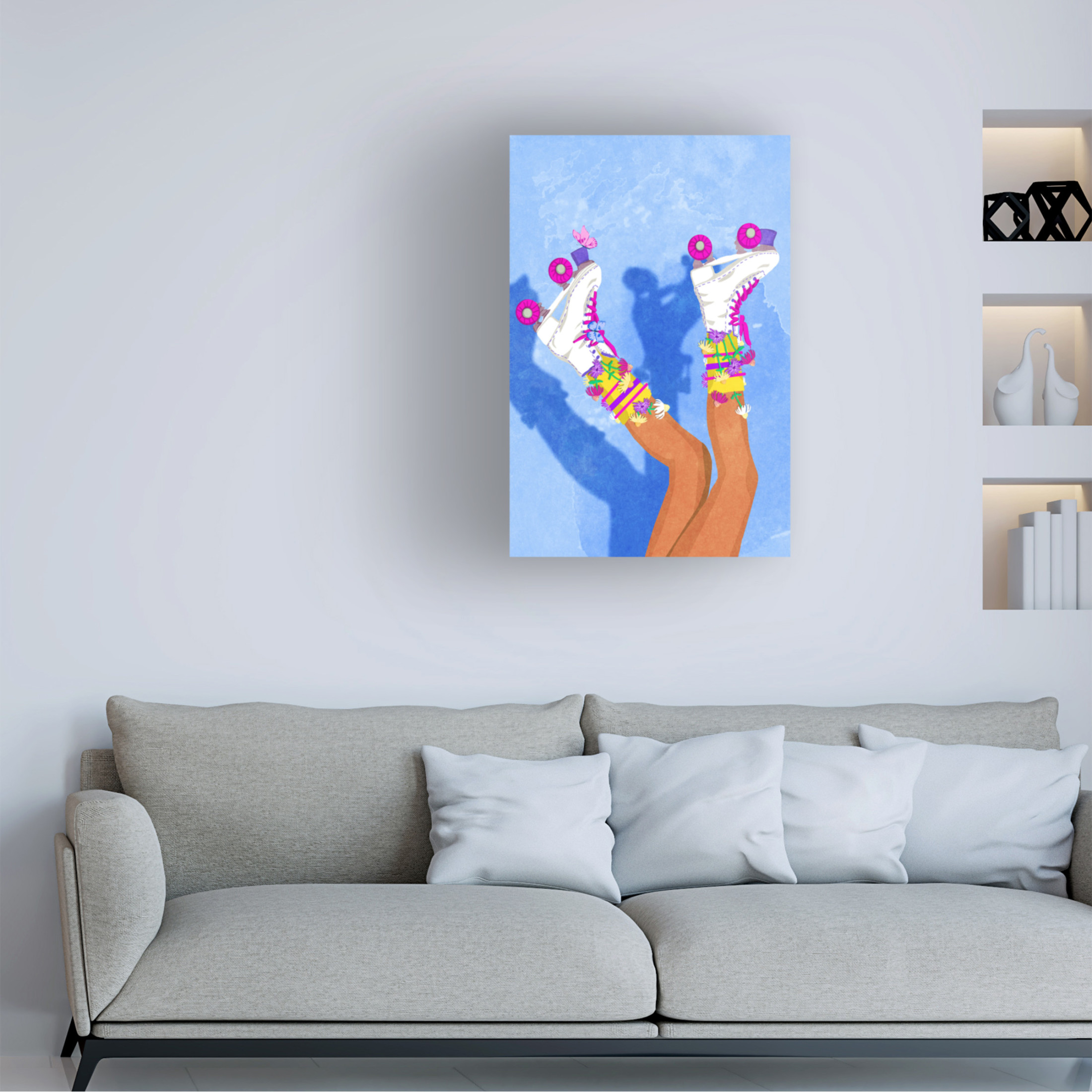 Trademark Fine Art Raissa Oltmanns Skate like a Girl Canvas Wall Art