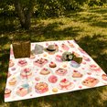 thumbnail image 7 of Ribboned Cakes Gift Boxes Cupcakes And Macarons, Soft Flannel Blanket with Celebration decorative motif Watercolor Print, Housewarming Gift and Home Decor for Bedroom and Living Room, 7 of 7