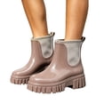 thumbnail image 2 of Miqool Womens Rain Boots, Waterproof Platform Rubber Chelsea Rainboots, Comfortable Short Ankle Garden Boots for Outdoor Work, 2 of 7