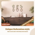 thumbnail image 6 of 3 Pcs Metal Flowers Wall Arts Minimalist Floral Decor Flowers Boho Wall Art Sculptures for Home Bedroom Kitchen Living Room Decor, 6 of 9
