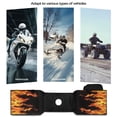 thumbnail image 6 of Uorisanigo ATV Saddle Bag, Fire Print Fuel Tank Bag, Front Tank Storage Saddlebags with Drink Pocket for ATV UTV Snowmobile Motorcycle Bicycle, 6 of 7