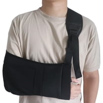 Arm Sling Shoulder Immobilizer for Men Women, Lightweight Breathable Rotator Cuff Support Brace with Pocket, Fits Left Right Arms, Ideal for Wrist Elbow Injuries, One Size