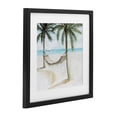 thumbnail image 2 of Stupell Industries Tropical Beach Hammock Coastal Scene Black Framed Print Under Glass, 13 x 13, by Lorenzo Collective, 2 of 8