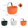 thumbnail image 4 of Huayishang Locker Shelf Household Plastic Storage Basket Bathroom Wall Hanging Toiletries Storage Basket Storage Basket Punch Storage Basket, Kitchen Essentials Clearance Sale Orange, 4 of 4