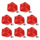 thumbnail image 1 of Paquete de 8 pines de solapa para trajes de hombre, broches de flores de 1.97" [Rojo], 1 of 1