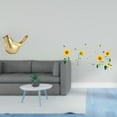 thumbnail image 2 of Figura de pájaro dorado, estatua de animal, decoración moderna para el hogar, adorno, escultura de pájaro, papel tapiz decorativo, arte de pared para, 2 of 8