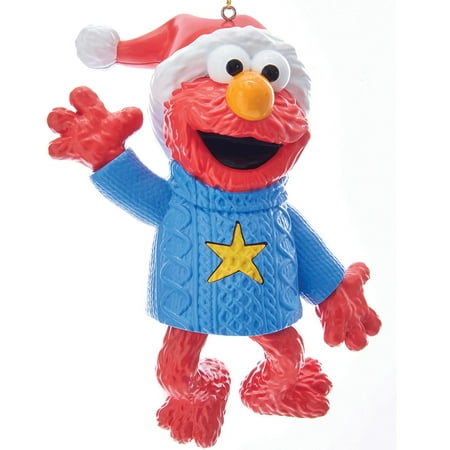 Elmo Holiday Sweater Light & Sound Ornament - 4