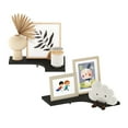 thumbnail image 5 of Furinno Rossi Wall Mounted Corner L-Shape Floating Display Shelves, Espresso, Set of 2, 5 of 6