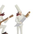 thumbnail image 6 of 14"H, 8"W White Polystone Chef Sculpture with Musical Instruments, by DecMode (3 Count), 6 of 14
