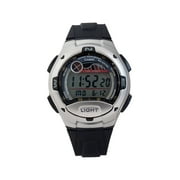 Men's Casual Sport Watch, Black Resin Strap