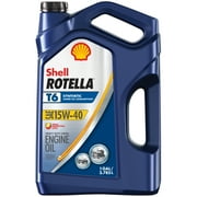(12 pack) (12 pack) Shell Rotella T6 Full Synthetic Diesel Motor Oil SAE 15W-40, 1-Gallon