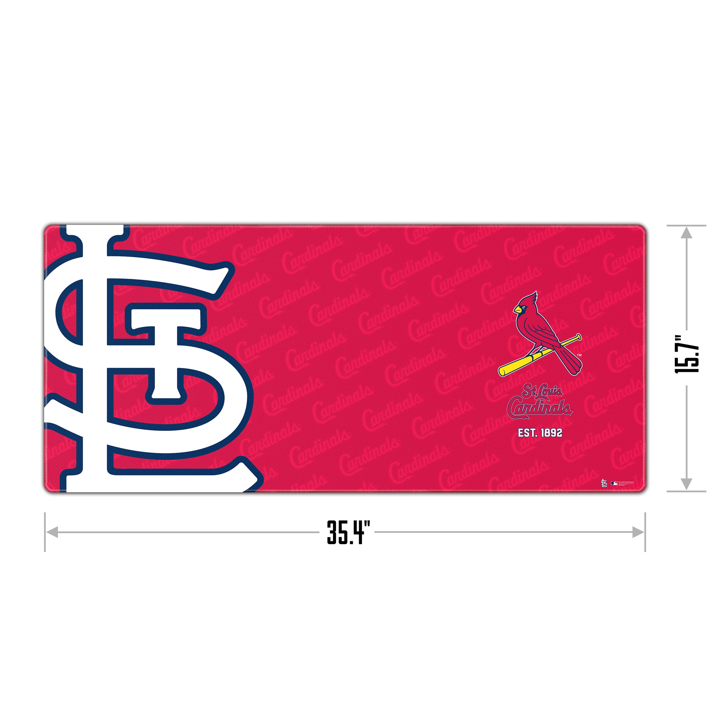 YouTheFan MLB St. Louis Cardinals Logo Series Desk Pad