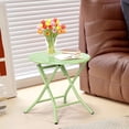 thumbnail image 6 of Ktaxon 18in Outdoor Metal Folding Side Table, Round End Table, Small Coffee Side Table for Porch Yard, Balcony, Garden, Green, 6 of 8