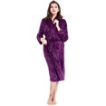 thumbnail image 2 of Womens Mens Fleece Robe Soft Plush Bathrobe Long Warm, 2 of 7