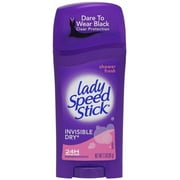 Lady Speed Stick Invisible Antiperspirant Deordorant Shower Fresh, 3-Pack