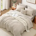 thumbnail image 4 of Catami 7-piece Bed in a Bag Comforter Set with Sheets,Beige,Queen, 4 of 8