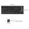 thumbnail image 2 of Korean Keyboard Stickers PC Keyboard Stickers Black Background with White Lettering 3Pcs, 2 of 3