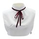 thumbnail image 2 of Pajarita de cinta Cuello alto Cuello decorativo elegante para ropa deportiva Suéter Trabajo, 2 of 9