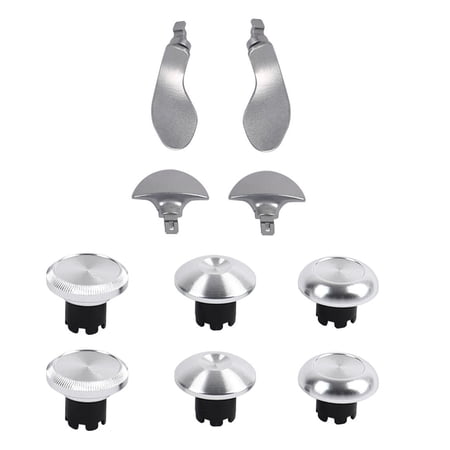 AOOOWER Metal Thumbsticks Back Paddles for Game Controller Analog Joystick and Triggers Buttons Replacement Analog Joystick